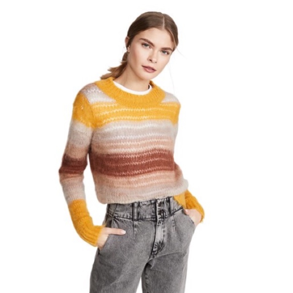 EUC Ba&sh Boo Sweater in yellow ombré S (sold out)